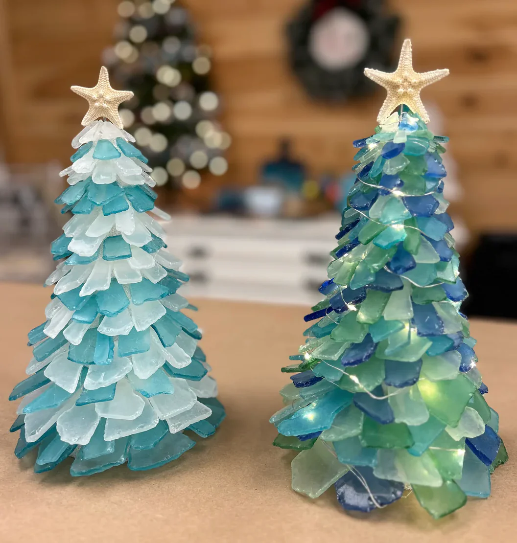 Coastal Sea Glass Tree