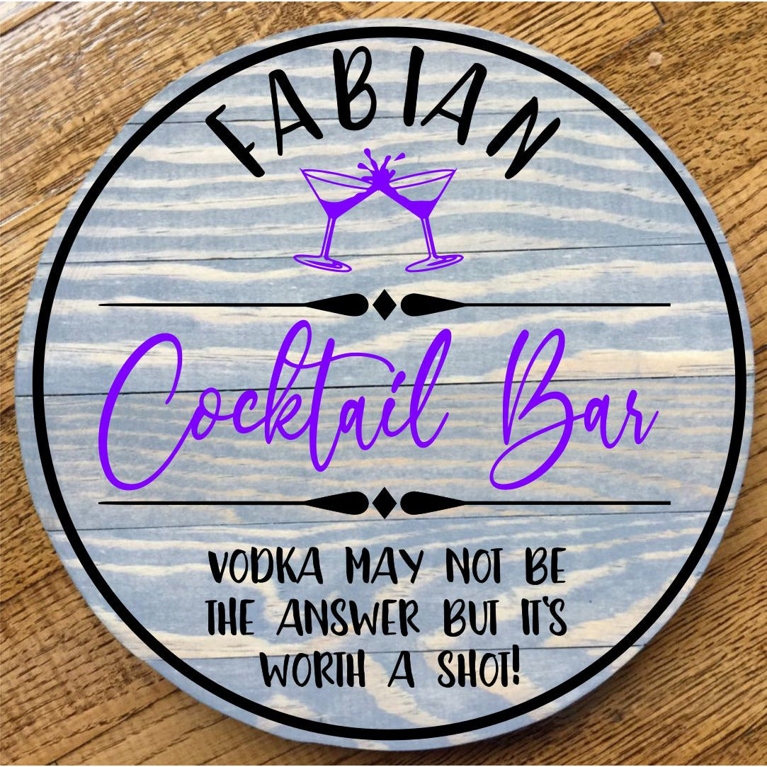 CUSTOM COCKTAIL SIGN