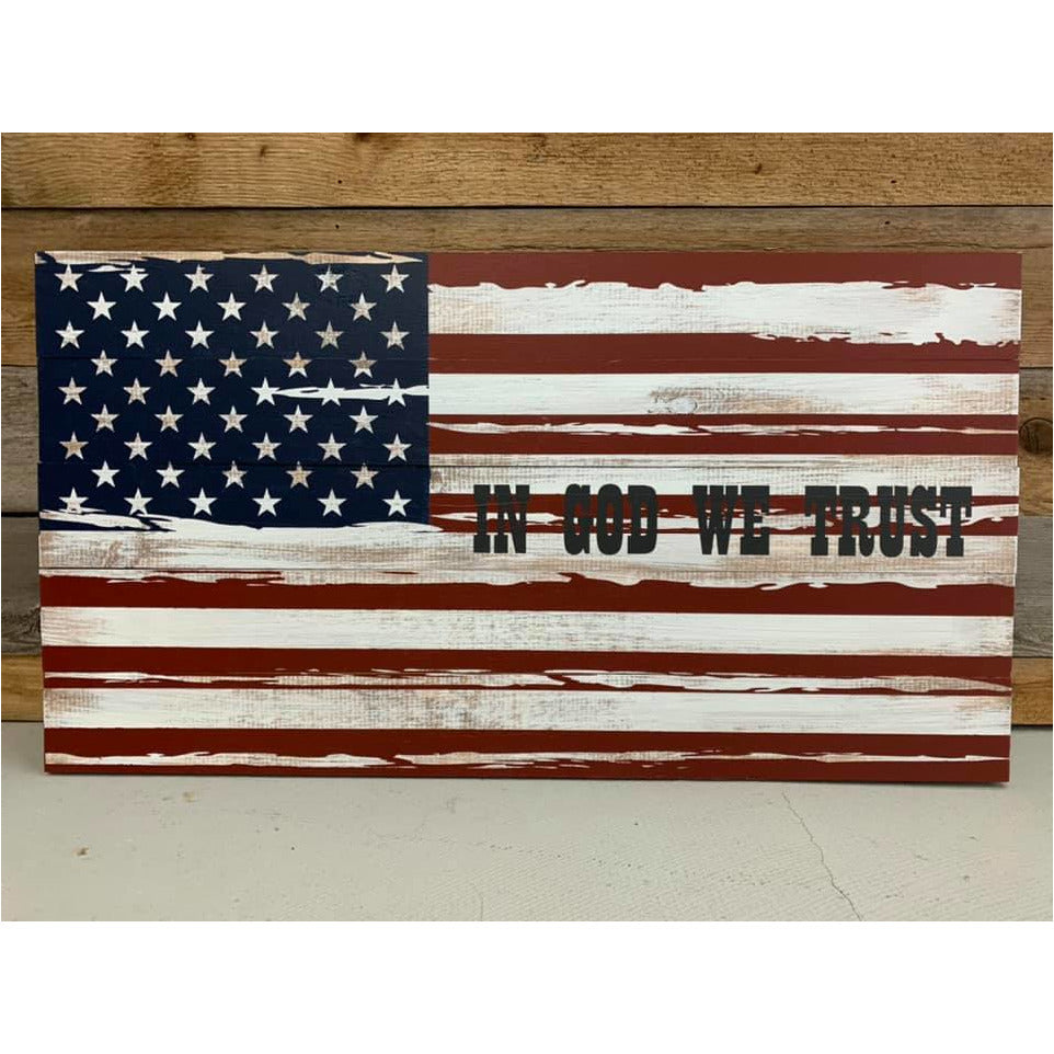 RUSTIC AMERICAN FLAG