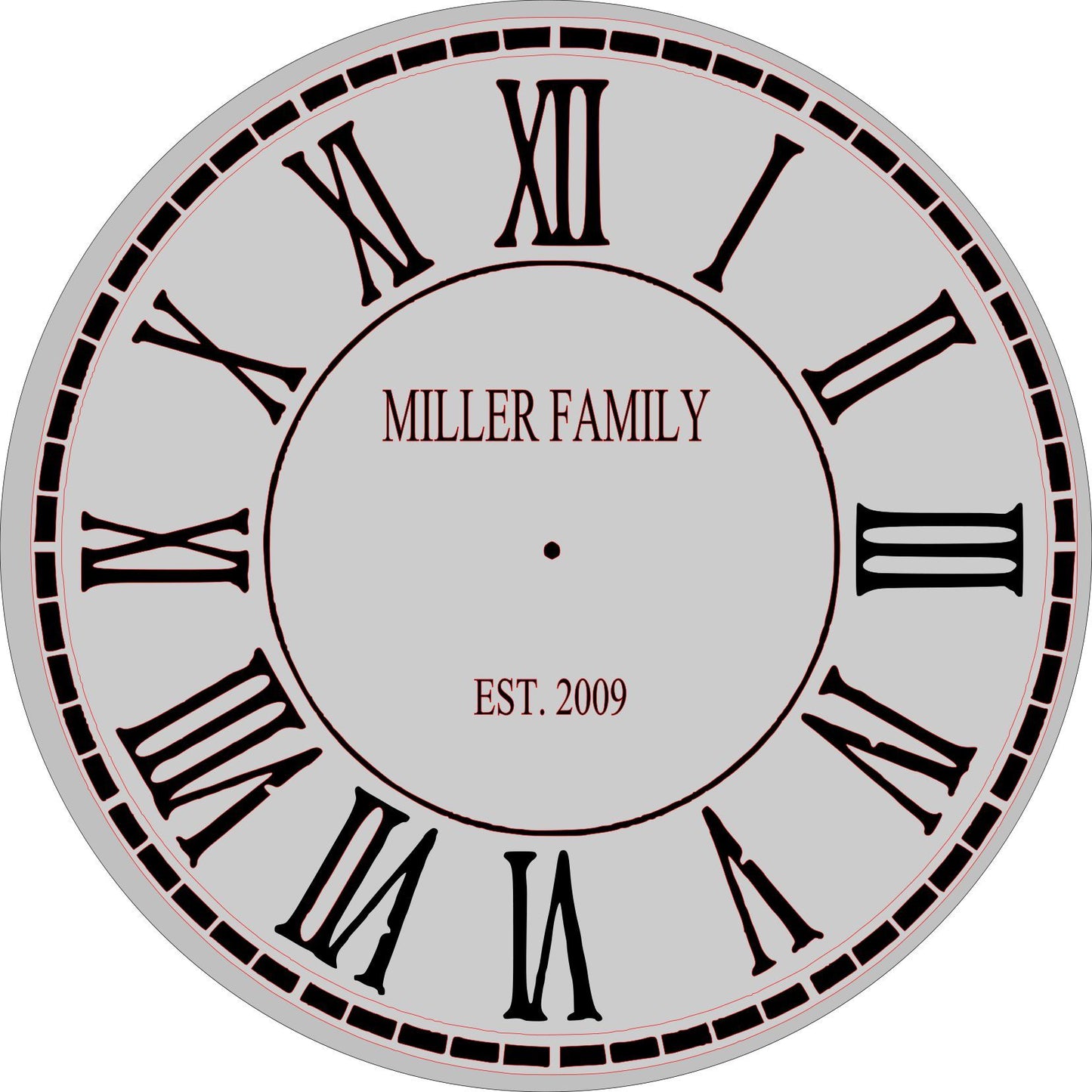 RUSTIC CLOCKS (clock mechanism included)