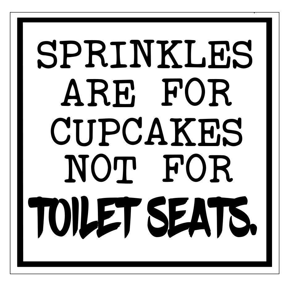 FUN BATHROOM SIGNS