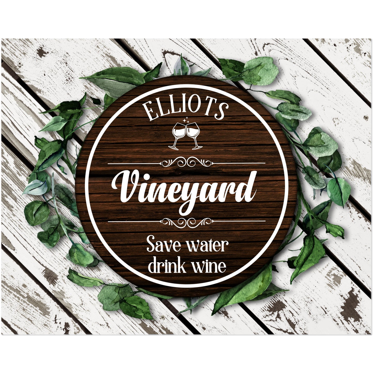 CUSTOM WINE SIGN