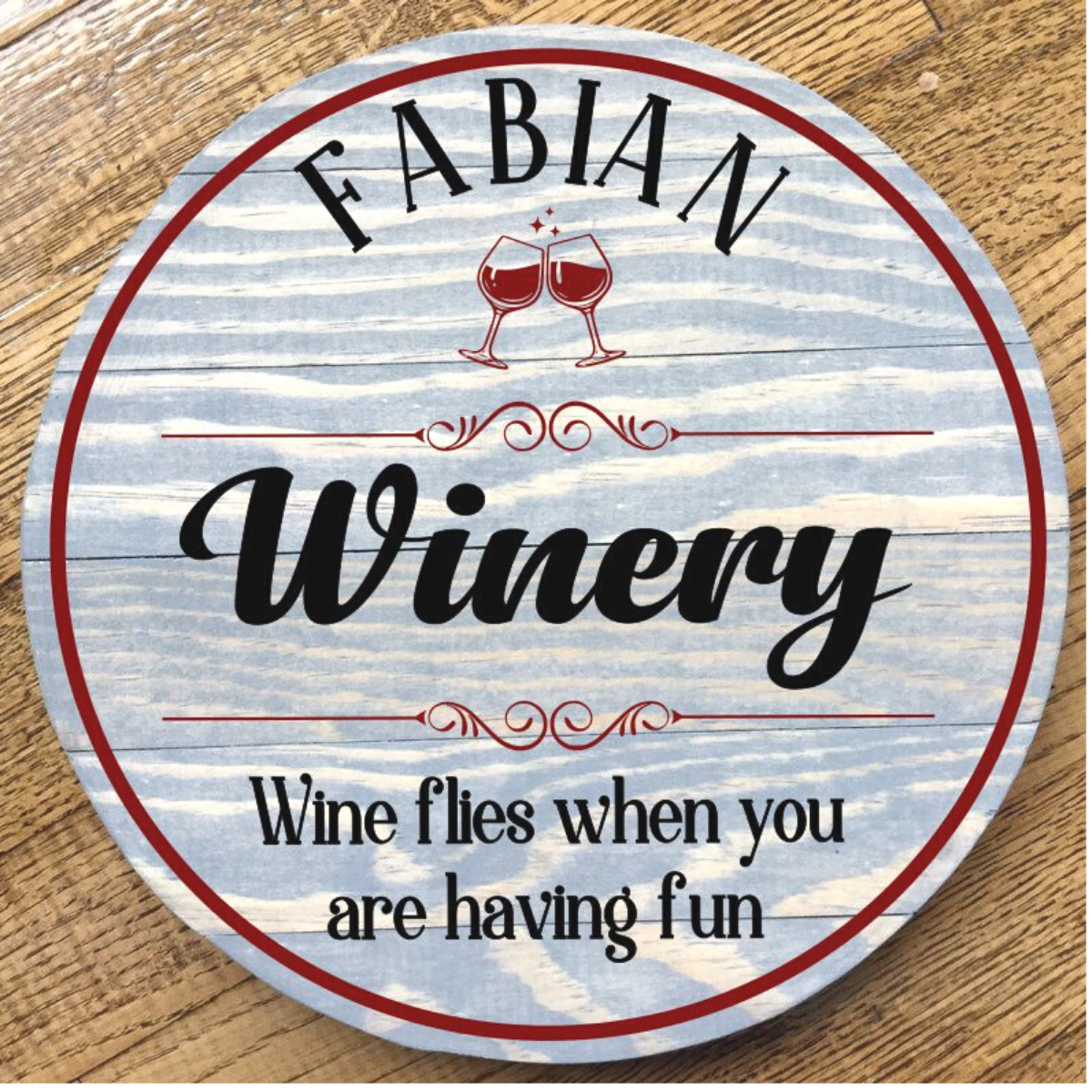 CUSTOM WINE SIGN