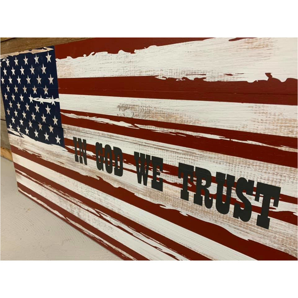 RUSTIC AMERICAN FLAG