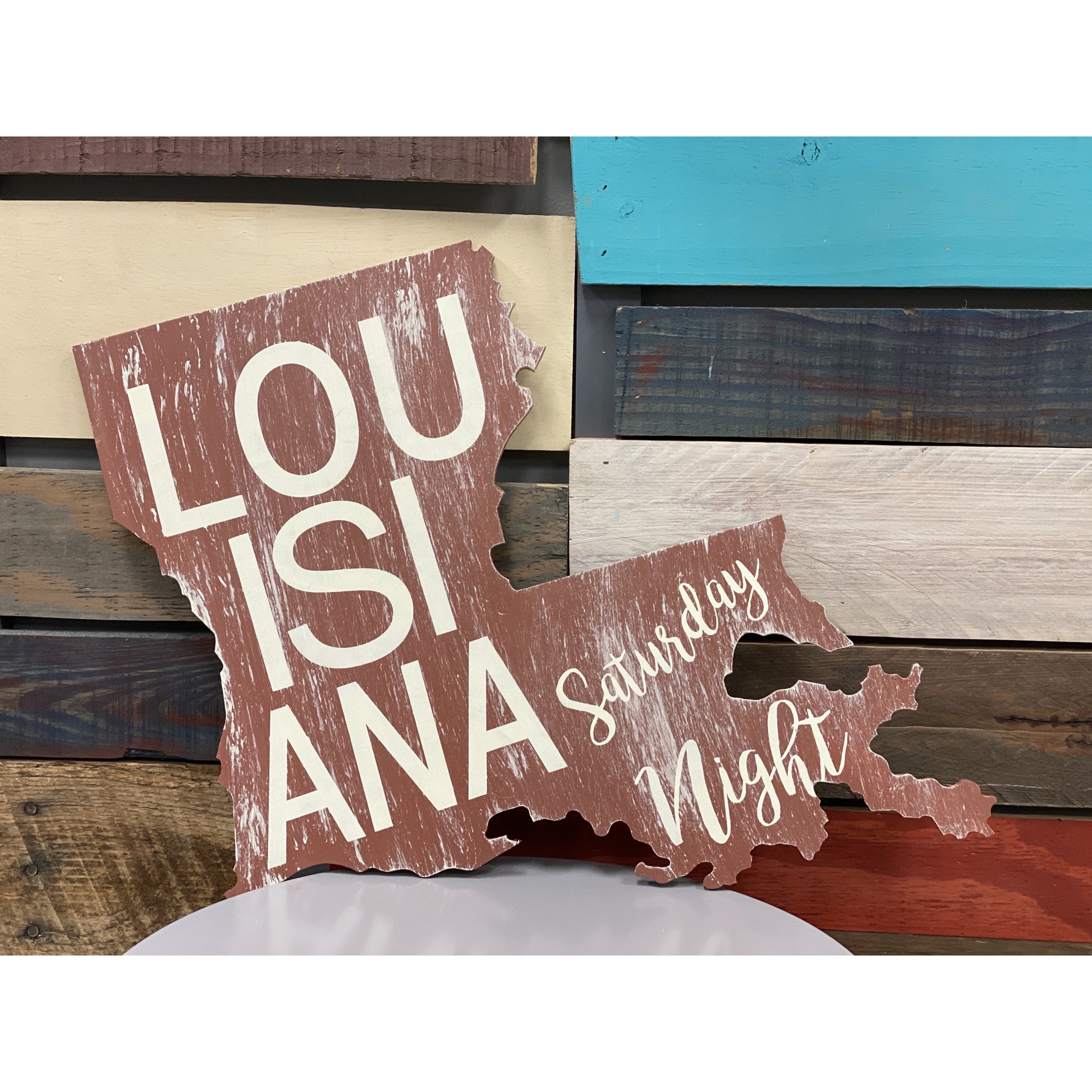 Louisiana Saturday Night - LA cutout shape